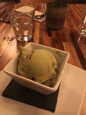 Mint chip ice cream at GreenSpace Cafe in Ferndale
