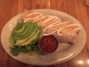 Burrito at GreenSpace Cafe in Ferndale