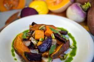 roasted veggies at FOAM in The Hague