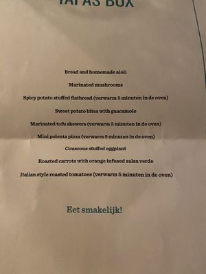 The exquisite menu at FOAM in The Hague