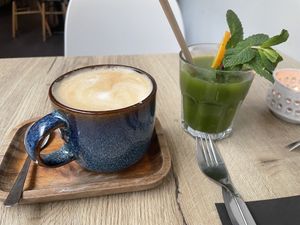 Coffee and juice  at FOAM in The Hague
