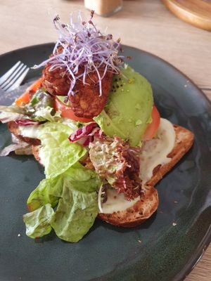 BLTA on gluten free bread - highly recommended, really delicious. at FOAM in The Hague