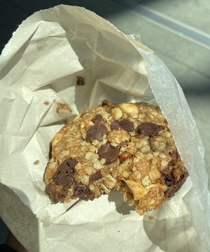 Cowboy cookie: very good! Nutty and mildly sweet with chewy bite.  at FOAM in The Hague