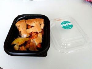 Amazing apple pie with coconut cream at FOAM in The Hague