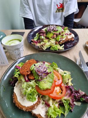 Avocado sandwich and something with tempeh  at FOAM in The Hague