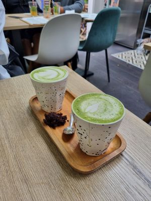 Matcha latte   at FOAM in The Hague
