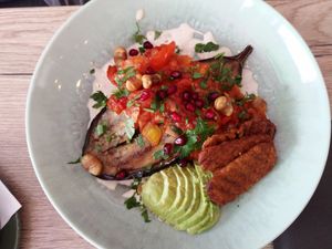 Roasted aubergine at FOAM in The Hague