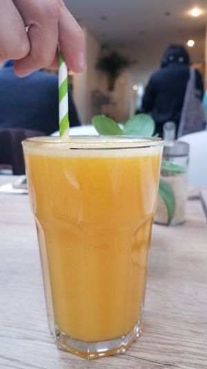 Orange juice at FOAM in The Hague