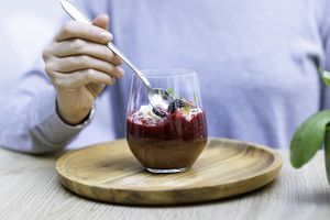 chia pudding for breakfast at FOAM in The Hague