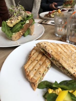Cheese toast and avo sandwich  at FOAM in The Hague