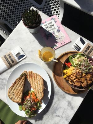 toastie and bowl. at FOAM in The Hague