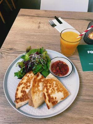 Heerlijke quesadilla. at FOAM in The Hague