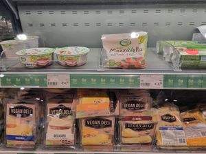 Vegan cheese at EkoPlaza - Kerkplein in The Hague