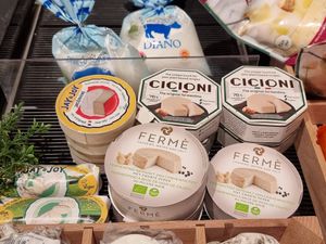 Vegan cheese at EkoPlaza - Kerkplein in The Hague