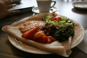 Injeera at Saron in Heidelberg