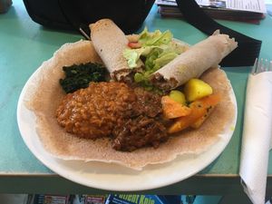 mixed veggie plate  at Saron in Heidelberg