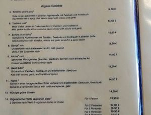 Veganes Menü at Saron in Heidelberg