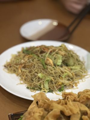Stir fried curry vermicelli   at Fuyue Xianju Vegetarian Restaurant in Macau