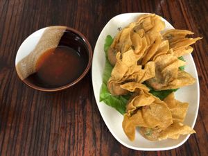 Fried Wanton *recommended* at Fuyue Xianju Vegetarian Restaurant in Macau