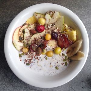 over night oats bowl at The Bowl - Warschauer Str in Berlin