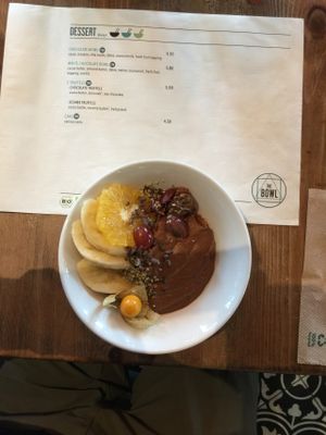 Fruit Choclate Desert.  at The Bowl - Warschauer Str in Berlin