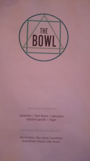 Menu at The Bowl - Warschauer Str in Berlin