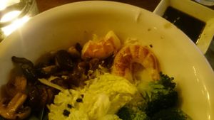 Rice & Gamba bowl at The Bowl - Warschauer Str in Berlin
