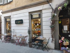Outside at Sweet Irene in Bergamo