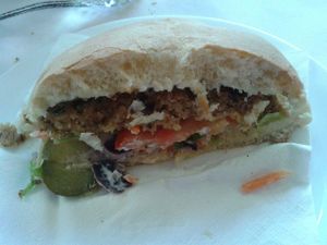  Delicious veggie burger ! at Cultura de club in Girona