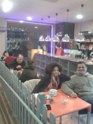 Happy diners! at Cultura de club in Girona