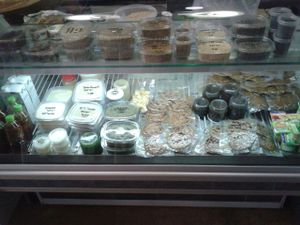 Vegan take-away food  at Cultura de club in Girona