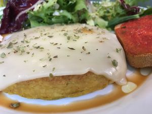 Vegetable medallion  at Cultura de club in Girona