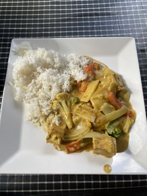 Satay veggies  at West End Garden in South Brisbane