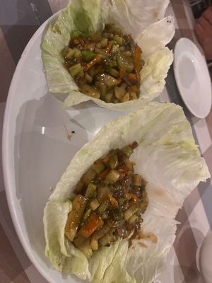 Vegan San Choy Bao  at West End Garden in South Brisbane