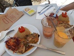 Main course at Bar do Girassol in Amarante