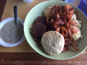 brunch bowl at Bean Vegan Cuisine in Asheville