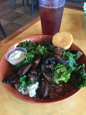 Portabella Bean Bowl. -  Oil Free! at Bean Vegan Cuisine in Asheville