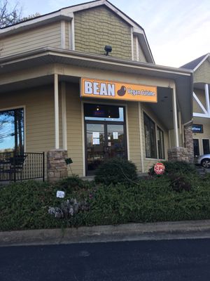Front door at Bean Vegan Cuisine in Asheville