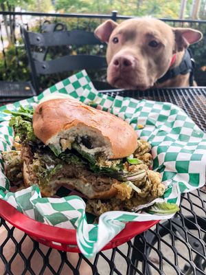 Jalapeño (No Cheddar) Burger  at Bean Vegan Cuisine in Asheville