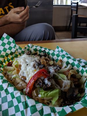 Cheese steak at Bean Vegan Cuisine in Asheville