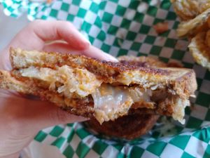 Vegan Reuban: Really good. It came out really hot and the cheese was melty. The thousand island is food also at Bean Vegan Cuisine in Asheville