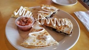 Quesadilla appetizer. at Bean Vegan Cuisine in Asheville