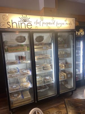 Frozen food available to take home  at Shine Plant Based Kitchen in Orillia