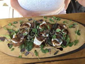 Dog Crostini  at Shine Plant Based Kitchen in Orillia