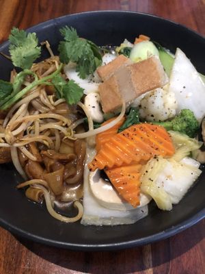 Noodle and vegetables  at Fina's 2 in Fitzroy