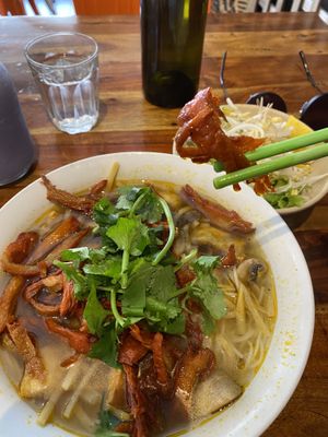 The crispy ‘duck’ so tasty and delicious!  at Fina's 2 in Fitzroy