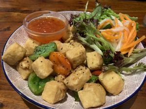 Salt and pepper tofu. Pretty tasty! at Fina's 2 in Fitzroy