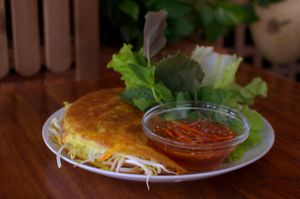 Savoury pancake at Fina's 2 in Fitzroy