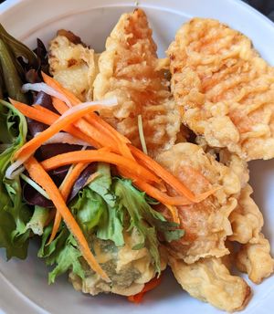Tempura veg at Fina's 2 in Fitzroy
