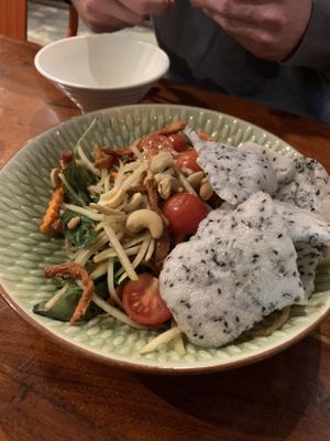 Papaya salad   at Fina's 2 in Fitzroy